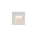 SLV LED Treppenleuchte / Wand-Einbauleuchte MOBALA, IP20, eckig, 9 x 9cm, 230V/24V, 1.3W 3000K 14lm, exkl. Einbaudose, weiß