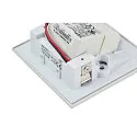 SLV LED Treppenleuchte / Wand-Einbauleuchte MOBALA, IP20, eckig, 9 x 9cm, 230V/24V, 1.3W 3000K 14lm, exkl. Einbaudose, weiß