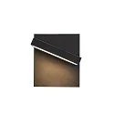SLV LED Außenwandleuchte ABRIDOR, IP55 IK03, 12W 3000/4000K (CCT Switch) 980lm, schwenkbar, Anthrazit