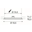 LED Deckeneinbauleuchte SENSER 18 DL, rund, 9,7W, 950lm, IP20, weiß, 3000K