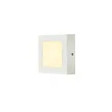 SLV LED Wall / Ceiling luminaire SENSER 12 CW, square, IP20, white, 8,2W, 3000K, 480lm