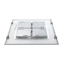 SLV Zubehör für Deckeneinbauleuchte PAVONO - Montageset für Rasterdecken, Stahl verchromt