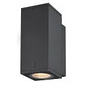 Premium-LED Outdoor Wandleuchte ENOLA SQUARE SINGLE CCT, IP65 IK02, Größe S, 6W 3000/4000K 390/450lm 30°, CRi>90, Anthrazit