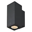 SLV Premium-LED Outdoor Wall luminaire ENOLA SQUARE UP/DOWN CCT, IP65 IK02, S-size, 7W 3000 / 4000K 570 / 640lm 30°, CRi>90