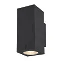 SLV Premium-LED Outdoor Wall luminaire ENOLA SQUARE UP/DOWN CCT, IP65 IK02, M-size, 19W 3000 / 4000K 1480 / 1680lm 38°, CRi>90