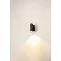 SLV Premium-LED Outdoor Wall luminaire ENOLA ROUND SINGLE CCT, IP65 IK02, S-size, 6W 3000 / 4000K 390 / 450lm 30°, CRi>90