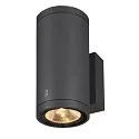 LED Außenwandleuchte ENOLA ROUND UP/DOWN CCT, IP65 IK06, CRi >90, anthrazit, Größe M, 20W 3000/4000K 1660/1900lm 2x38°