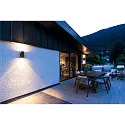 LED Außenwandleuchte ENOLA ROUND UP/DOWN CCT, IP65 IK06, CRi >90, anthrazit, Größe M, 20W 3000/4000K 1660/1900lm 2x38°