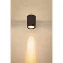 SLV Premium-LED Outdoor Deckenleuchte ENOLA ROUND CCT, IP65 IK02, Größe M, 10W 3000/4000K 700/800lm 38, CRi>90, Anthrazit