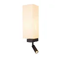 Wall luminaire QUADRASS SPOT Indoor, E27, with LED Spot 2W, 3000K, 200lm, black