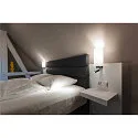 Wall luminaire QUADRASS SPOT Indoor, E27, with LED Spot 2W, 3000K, 200lm, black
