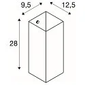 SLV Wandleuchte QUADRASS Indoor, E27, weiß