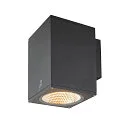 SLV Premium-LED Outdoor Wandleuchte ENOLA SQUARE SINGLE CCT, IP65 IK02, Größe L, 35W 3000/4000K 3100/3400lm 30°, CRi>90
