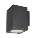 SLV Premium-LED Outdoor Wandleuchte ENOLA SQUARE SINGLE CCT, IP65 IK02, Größe L, 35W 3000/4000K 3100/3400lm 30°, CRi>90
