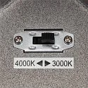 SLV Premium-LED Outdoor Ceiling luminaire ENOLA SQUARE CCT, IP65 IK02, L-size, 35W 3000 / 4000K 2500 / 2800lm 38°, CRi>90