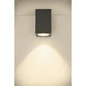SLV Premium-LED Outdoor Ceiling luminaire ENOLA SQUARE CCT, IP65 IK02, L-size, 35W 3000 / 4000K 2500 / 2800lm 38°, CRi>90