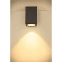 SLV Premium-LED Outdoor Ceiling luminaire ENOLA SQUARE CCT, IP65 IK02, L-size, 35W 3000 / 4000K 2500 / 2800lm 38°, CRi>90