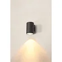 SLV Premium-LED Outdoor Wall luminaire ENOLA ROUND SINGLE CCT, IP65 IK02, L-size, 35W 3000 / 4000K 3100 / 3400lm 38°, CRi>90