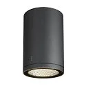 SLV Premium-LED Outdoor Deckenleuchte ENOLA ROUND CCT, IP65 IK02, Größe L, 35W 3000/4000K 2500/2800lm 38, CRi>90, Anthrazit