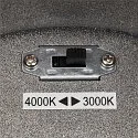 SLV Premium-LED Outdoor Deckenleuchte ENOLA ROUND CCT, IP65 IK02, Größe L, 35W 3000/4000K 2500/2800lm 38, CRi>90, Anthrazit