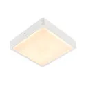 Outdoor LED Wand-/Deckenleuchte AINOS SQUARE, IP65, 30 x 30cm, 17W 3000/4000K (CCT Switch) 1300lm, weiß / opal