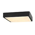 SLV Outdoor LED Wand-/Deckenleuchte AINOS SQUARE, IP65, 30 x 30cm, 17W 3000/4000K (CCT Switch) 1300lm, anthrazit / opal