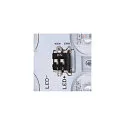 SLV Outdoor LED Wand-/Deckenleuchte AINOS SQUARE SENSOR, IP65, 30 x 30cm, 18W 3000/4000K (CCT Switch) 1300lm, anthrazit / opal