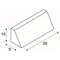 SLV Outdoor LED Wandleuchte PEMA® WL CCT SWITCH, IP65 IK02, Trapez, 16W 3000/4000K 1340/1420lm, schaltbar, schwarz