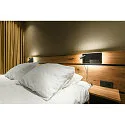 LED Wandleuchte SOMNILA SPOT Indoor, 13W, 3000K, Spot 65lm,  inkl. USB Anschluss, Spot links, schwarz, Back light 370lm