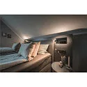 SLV LED Wall luminaire SOMNILA SPOT Indoor, 13W, 3000K, Spot 65lm,  incl. USB port, Spot right, black, back light 370lm