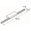 SLV LED Spiegelleuchte GLENOS® 60, CCT switch, 12W 3000/4000K 1170lm 120°, Schwarz