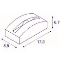 SLV LED Außenleuchte OUT-BEAM FRAME CW Wand-/Deckenleuchte, 3000K, 60lm, IP55, weiß