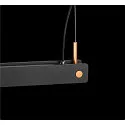 SLV LED Pendelleuchte NOYA PD PHASE, CCT switch, 2700/3000K, 1861/2025lm, IP20, schwarz