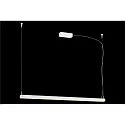 SLV LED Pendelleuchte NOYA PD PHASE, CCT switch, 2700/3000K, 1861/2025lm, IP20, weiß