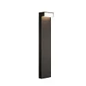 SLV LED Boden-Aufbauleuchte L-LINE OUT FL POLE, IP65 IK02, seitlich, 11.5W 3000/4000K (CCT Switch) 490/530lm, anthrazit, 80cm