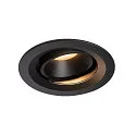 LED Ceiling recessed luminaire NUMINOS DL M, 2700K, IP20, rotatable / pivotable, 55°, 1460lm, UGR 21, black/black