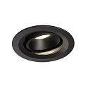 LED Ceiling recessed luminaire NUMINOS DL M, 4000K, IP20, rotatable / pivotable, 20°, 1600lm, UGR 19, black/black