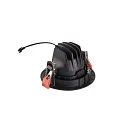 SLV LED Deckeneinbauleuchte NUMINOS DL M, 4000K, IP20, dreh-/schwenkbar, 55°, 1600lm, UGR 21, Schwarz / Schwarz