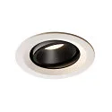 LED Deckeneinbauleuchte NUMINOS DL M, 4000K, IP20, dreh-/schwenkbar, 20°, 1600lm, UGR 19, Weiß / Schwarz