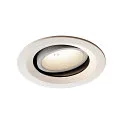 LED Deckeneinbauleuchte NUMINOS DL M, 4000K, IP20, dreh-/schwenkbar, 40°, 1750lm, UGR 20, Weiß / Weiß
