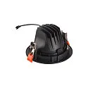 SLV LED Deckeneinbauleuchte NUMINOS DL L, 2700K, IP20, dreh-/schwenkbar, 40°, 2150lm, UGR 20, Schwarz / Schwarz