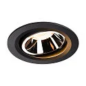 LED Deckeneinbauleuchte NUMINOS DL L, 2700K, IP20, dreh-/schwenkbar, 55°, 2150lm, UGR 19, Schwarz / Chrom