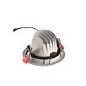 SLV LED Deckeneinbauleuchte NUMINOS DL L, 3000K, IP20, dreh-/schwenkbar, 20°, 2200lm, UGR 17, Weiß / Chrom