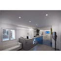 SLV LED Deckeneinbauleuchte NUMINOS DL L, 3000K, IP20, dreh-/schwenkbar, 40°, 2200lm, UGR 18, Weiß / Chrom
