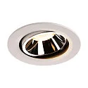 LED Deckeneinbauleuchte NUMINOS DL L, 3000K, IP20, dreh-/schwenkbar, 55°, 2200lm, UGR 19, Weiß / Chrom