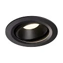 LED Deckeneinbauleuchte NUMINOS DL L, 4000K, IP20, dreh-/schwenkbar, 40°, 2350lm, UGR 21, Schwarz / Schwarz