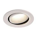 LED Deckeneinbauleuchte NUMINOS DL L, 4000K, IP20, dreh-/schwenkbar, 40°, 2450lm, UGR 19, Weiß / Weiß