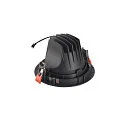 SLV LED Deckeneinbauleuchte NUMINOS DL XL, 2700K, IP20, dreh-/schwenkbar, 40°, 3400lm, UGR 18, Schwarz / Chrom