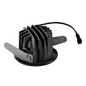 SLV LED Ceiling recessed luminaire NUMINOS DL S, 2700K, IP20, 20°, 670lm, UGR 18, black/black