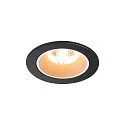 LED Deckeneinbauleuchte NUMINOS DL S, 2700K, IP20, 40°, 720lm, UGR 18, Schwarz / Weiß